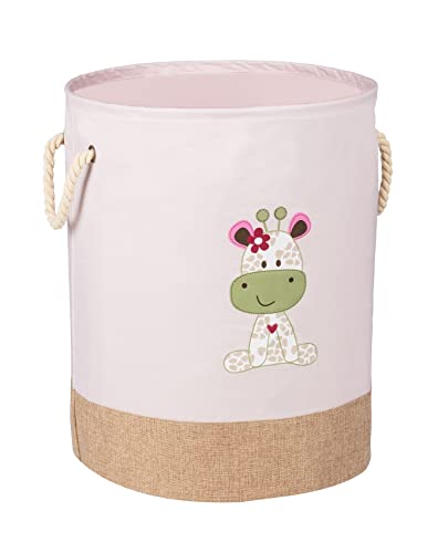 WENKO Cesto para ropa Kids Greta rosa, bolsa para colada infantil en moderno color rosa claro,...