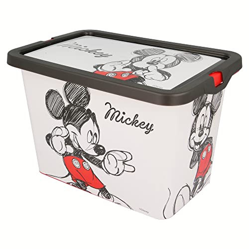 Caja de almacenaje con cierre de click de 7 litros de Mickey Mouse
