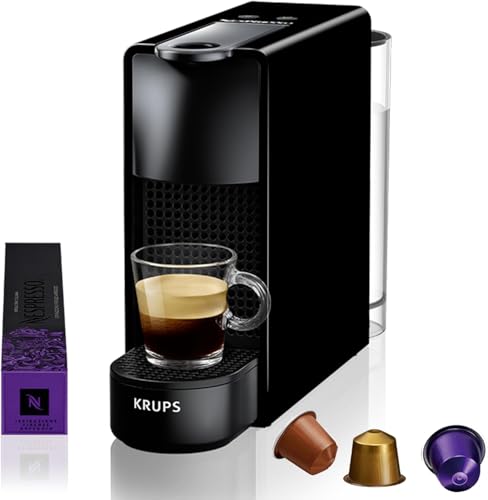 Nespresso Intenso Krups Essenza Mini XN1108 - Cafetera de cápsulas 19 bares, 2 programas de café,...