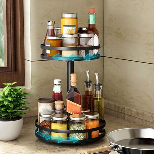 YunNasi Organizador de Especias Giratorio 360° Estante para Especias Lazy Susan para Cocina sin...