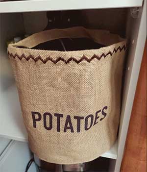 bolsa rústica para patatas