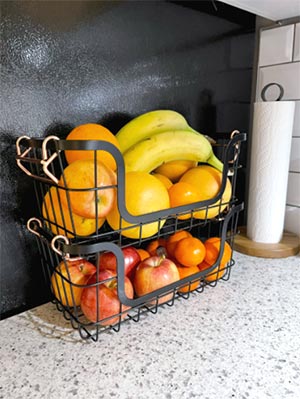 cestas apilables modernas para fruta
